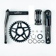 Bike Crankset Aluminum Alloy Bottom Bicycle Crankset Crank Eagle Tooth for MTB XC/TR/DH/FR，170/175mm,32T/34T/36T Chainset 2024 - buy cheap