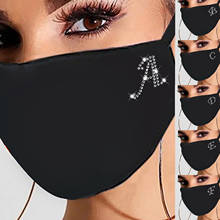 New Letter A-Z Face Masks women Dust Windproof Mask Drill Ice Cotton Mouth Masks Masque  masque lavable Halloween cosplay 2024 - buy cheap