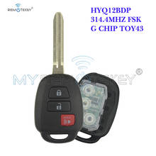 Remtekey для дистанционного ключа HYQ12BDP 3 кнопки 314,4 МГц для Toyota Scion XB 2013 2014 2015 + G чип 2024 - купить недорого