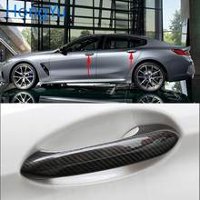 Накладки на дверную ручку для BMW, из углеродного волокна, для BMW 8 серии G14 G15 G16 M850i 840i 2018 2019 2020 2024 - купить недорого