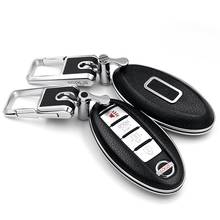 Leather Car Key Pack Cover / Car Key Case Key Cover case Key Shell For Nissan X-TRAIL QASHQAI TIIDA SYLPHY TEANA Accessories 2024 - buy cheap