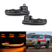 Smoked Dynamic Amber Led Side Mirror Turn Signal Blinker Lights For Toyota Tacoma MK3 N300 Highlander MK4 RAV4 MK5 Alphard MK3 2024 - buy cheap