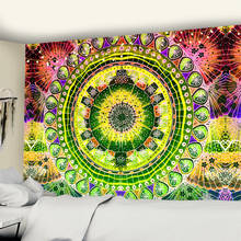 Alfombra de Mandala indio para colgar en la pared, manta grande, decoración de Gobelin, Hippie, tapete de Yoga, tapices de pared de viaje 2024 - compra barato