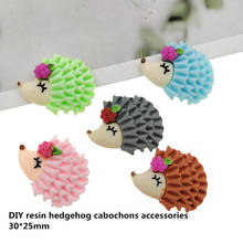 20pcs/lot DIY flat back resin  hedgehog for kids hair clothing accessories resin cabochons accessories 2024 - buy cheap