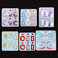 6 Set Silicone Casting Resin Molds For DIY Resin Earring Pendants Uv Epoxy Jewelry Tools Handmade Crafts Jewelry Making 2024 - buy cheap