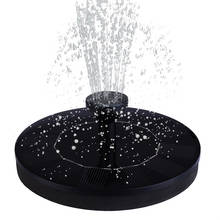 Small Round Solar Powered fountain Solar Power Pump Bird Bath Fountain Water Floating Pond Garden Patio Decoration Drop shipping 2024 - buy cheap