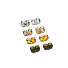 300pcs 6mm Metal Earrings Backs for Stud Earrings Making Findings Jewelry Accessories Gold White K Earring Back Wholesale 2024 - buy cheap