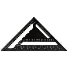 Ferramenta de medição de ângulo triangular, régua quadrada de liga de alumínio de alta precisão para carro, rv, acessórios de medição para casa, escritório 2024 - compre barato