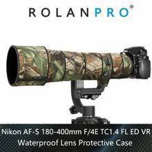 Rolanpro-capa de proteção para lente de câuflagem, capa de proteção para lente de nikon drive 180-400mm f/4e tc1.4 2024 - compre barato