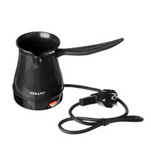 Cafetera eléctrica de acero inoxidable, máquina de café expreso portátil de 220V, 600W, italiana, separada, griega, turca 2024 - compra barato