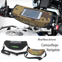 Bolsa de camuflagem para guidão de motocicleta, bolsa refletora para armazenamento de gps, para bmw r1200gs lc adventure f800gs f900xr f700gs r1250gs s100xr 2024 - compre barato