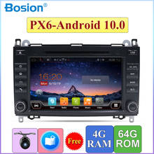 Kit multimídia automotivo, 2 din, android 10.0, com dvd, rádio, som estéreo, gps, wi-fi, câmera swc, usb, 4 gb + 64 gb, para mercedes benz w639/vito/viano/w906, sprinter/w169/w245 2024 - compre barato