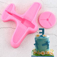 Aircraft Silicone Molds Baby Birthday Cupcake Topper Fondant Cake Decorating Tools Airplane Candy Clay Chocolate Gumpaste Moulds 2024 - buy cheap