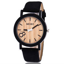 Retro Simple Women Watches Laides Casual Quartz Wrist Watch Wooden Quartz Mens Watch Casual Wooden Color Leather Watch Hot Sale 2024 - buy cheap