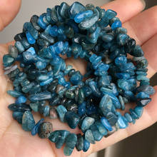 5-8mm Natural Blue Apatite Stone Freeform Chip Stone Beads For Christmas Gift DIY Bracelet Jewelry Making 15"inches 2024 - buy cheap