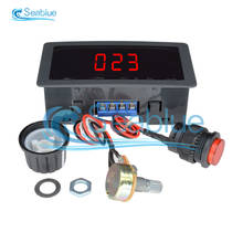 Controlador de velocidade de motor, cc 6v 12v 24v 8a max 16khz pwm com display digtal 2024 - compre barato