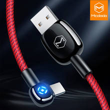 MCDODO автоотключения USB кабель LED мобильный телефон зарядное устройство для быстрой зарядки и передачи данных Шнур для iPhone 12 11 Pro Max Xs Xr X 8, 7, 6, 6s Plus 2024 - купить недорого