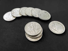 Волшебная монета ходящая Свобода Монета (размер половины доллара) для фокусов появляются/исчезают Волшебные искусства искусственные иллюзии трюк 2024 - купить недорого
