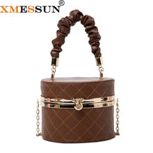 XMESSUN Mini PU Leather Bucket Crossbody Bags for Women 2021 Summer Luxury Trendy Brand Chain Travel Shoulder Handbags XMS467 2024 - buy cheap