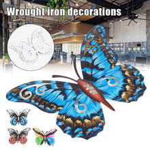 Borboleta de metal decoração para casa jardim suprimentos parede escultura pendurado borboletas para interior ao ar livre diy arte artesanato decorações 2024 - compre barato