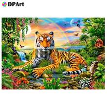 Diamond Painting 5D Full Square/Round Drill Rainbow Tiger Daimond Embroidery Painting Cross Stitch Mosaic Crystal Picture M974 2024 - buy cheap