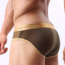 Brand cockcon Men Erotic Sexy mesh Underwear Men's transparent Briefs Shorts gay underwear Panties Male Underpants 2024 - buy cheap