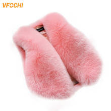 VFOCHI New Girl Faux Fur Waistcoat 12 Color Warm Fur Vest Autumn Winter baby Girl Jacket Coat Sleeveless Outwear Faux Fur Vest 2024 - buy cheap