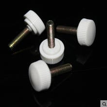 10-50pcs/lot  m4 m5 m6 M8 white knurled Nylon Round Plastic Head Handle Thumb Screw Bakelite Bolt Black Bakelite hand screw 2024 - buy cheap