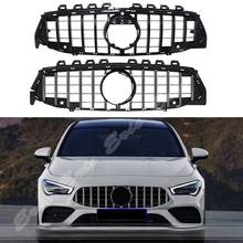 Front Racing Grille Billet Bumper Upper Facelift Grill For Mercedes-Benz W118 CLA Class 2020 2021 Black Silver 2024 - buy cheap
