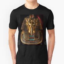 Camiseta king tutankhamen masculina, camiseta de algodão estampada para homens, faraó, king e egito 2024 - compre barato
