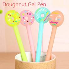 24pcs/lot Kawaii Candy color Sweet 3D Doughnut design gel pen 0.38mm Black ink signing pen funny gift office school supplies 2024 - buy cheap
