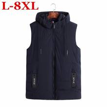 Plus Size 8XL 7XL  Autumn Winter Men Coat Warm Sleeveless Jacket Casual Men Vest Coat Waistcoat ultra light down vest men XL-8XL 2024 - buy cheap