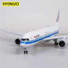 1:142 50.5CM Airplane Airbus A350Air China Airline Model W LED Light & Wheel Diecast Plastic Resin Plane For children Collection 2024 - buy cheap