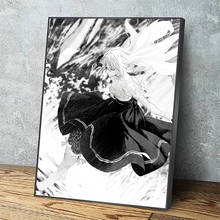 Modular Picture Violet Evergarden Canvas Painting Wall Art Cute Girl Black Posters Print Modern Living Room Home Decor Framework 2024 - buy cheap