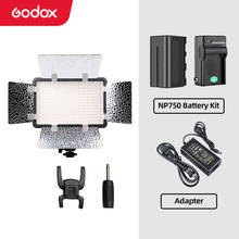 Godox-Lámpara de luz LED para vídeo, luz para videocámara DV, cámara + NP770 4400Ahm, batería y cargador, LED308C II LED308 3300K-5600K 2024 - compra barato