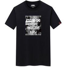 JFUNCY-camisetas de manga corta para hombre, camisa holgada de algodón 100% con letras estampadas, de talla grande S-6XL, informal 2024 - compra barato