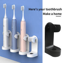 Soporte de pared para cepillo de dientes eléctrico, estante organizador montado en la pared, ahorro de espacio, accesorios de baño, 1 unidad 2024 - compra barato
