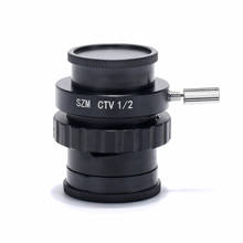 Hayear lente de montagem c 1/2 ctv 0,5x, adaptador para szm trinocular estéreo de microscópio, acessórios de câmera, adaptador de montagem ccd 2024 - compre barato