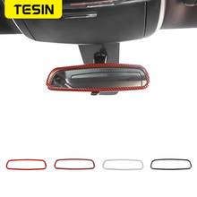 TESIN Interior Mouldings ABS Car Inner Rearview Mirror Decoration Frame Cover Stickers Accessories for Dodge Charger 2010-2019 2024 - buy cheap