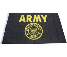 Bandera Negra y dorada de 3 'x 5', arandelas de latón Premium de Estados Unidos, 90x150cm 2024 - compra barato