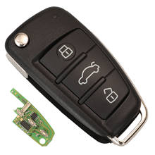 Jingyuqin-mando a distancia VVDI para coche, mando a distancia con cable para Xhorse VVDI, A6L Audi, VW, Seat, Skoda, 3 botones Fob XKA600EN 2024 - compra barato
