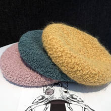 New 100% Wool Berets Autumn Winter French Classic Solid Wool Beret Women Painter Hat Vintage Berets Caps Female Warm Walking Cap 2024 - buy cheap