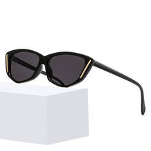 Gafas de sol con forma de ojo de gato para hombre y mujer, lentes de sol sexys con diseño de marca, espejo triangular, UV400 2024 - compra barato