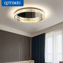 Lustre moderno de cristal, luminária em ouro com controle de intensidade, para decoração de interiores, sala de estar, sala de jantar, quarto 2024 - compre barato