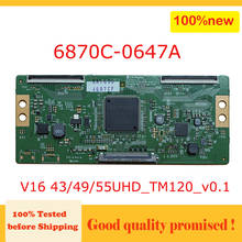 100% New 6870C-0647A V16 434955UHD_TM120_v0.1 lg tv tcon board 6870c0647a V16434955UHDTM120v01 6870c 0647a logic board good test 2024 - buy cheap