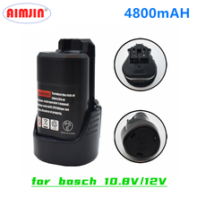 Brand New 10.8V/12V 4800mAh Li-ion Rechargeable Power Tool Battery for BOSCH Cordless Electric Screwdriver BAT411 BAT412 BAT412A 2024 - buy cheap