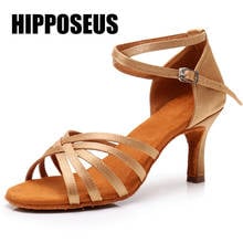 HIPPOSEUS Women Dance-Shoes Latin Girls Modern Tango Ballroom Dance Shoes Ladies High Heel Soft Dancing Shoes Fast Delivery 2024 - buy cheap