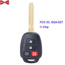 KEYECU for Toyota Rav4 2014 2015 2016 2017 Highlander 2014 2015 2016 2017 2018 Remote Car Key Fob H Chip GQ4-52T 2024 - buy cheap