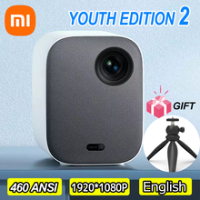 Проектор Xiaomi Mijia TV Youth Edition 2 Mini DLP Full HD 1080P 460 ANSI люмен Android Wifi Проектор для домашнего кинотеатра 2024 - купить недорого