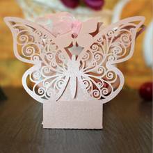 Fashion Big Butterfly Candy Box Creative European Hollow Candy Box Pearl Box Birthday Wedding Gift Candy Box 2024 - buy cheap